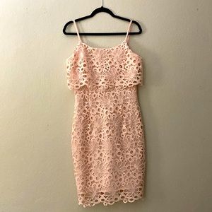 Light Salmon Lace Dress